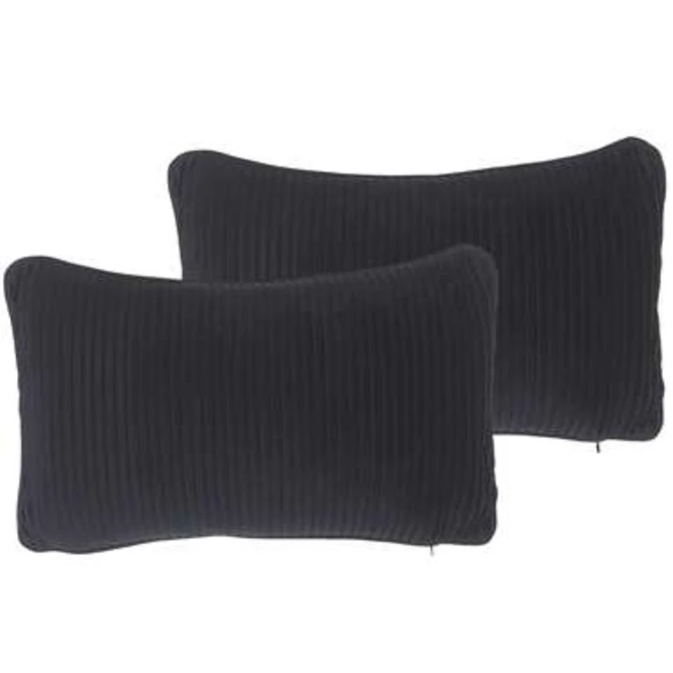 Beliani Sierkussen GUDARI - Zwart Polyester 3 Beliani Sierkussen GUDARI - Zwart Polyester