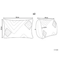 Beliani Sierkussen VIBURNUM - Zwart Katoen -Merkloos Winkel 1a18709a3cf548aaa65d6b9f3edd34e5