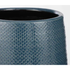 Mica Decorations Vaas - Keramiek - Blauw - Ribbels - 35 X 21 Cm -Merkloos Winkel 20c3f0763e8440d4bba28237ee267f40