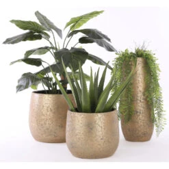 Mica Decorations Vaas - Keramiek - Flakes Motief - Goud - 17 X 35 Cm -Merkloos Winkel 2332e197b01e48b0ad38b48be4b90ab7