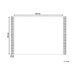 Beliani Plaid CHYAMA - Zwart Katoen -Merkloos Winkel 2d5bd954f64e4b36b4e37a375ed1d6b0
