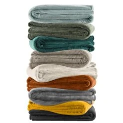 Plaid Niek XXL - Taupe - 240x220 Cm -Merkloos Winkel 36100359 4067