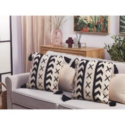 Beliani Sierkussen DEADNETTLE - Beige Katoen -Merkloos Winkel 388f45b6b0f0457ca9d084786ee4ee60