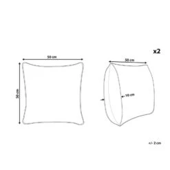 Beliani Sierkussen RAIGANJ - Multicolor Katoen -Merkloos Winkel 4822e6677abb42d89cff993f5166adb2 1