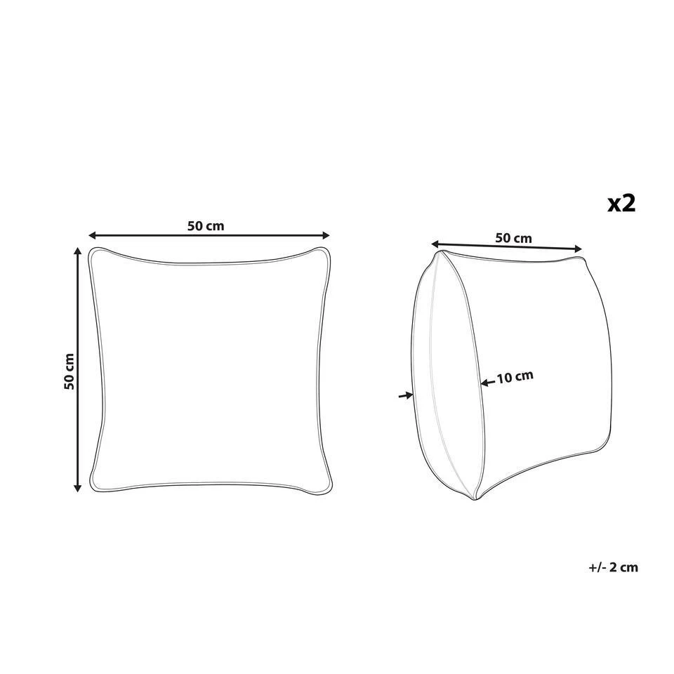 Beliani Sierkussen BAHRAICH - Multicolor Katoen 5 Beliani Sierkussen BAHRAICH - Multicolor Katoen - Afbeelding 3