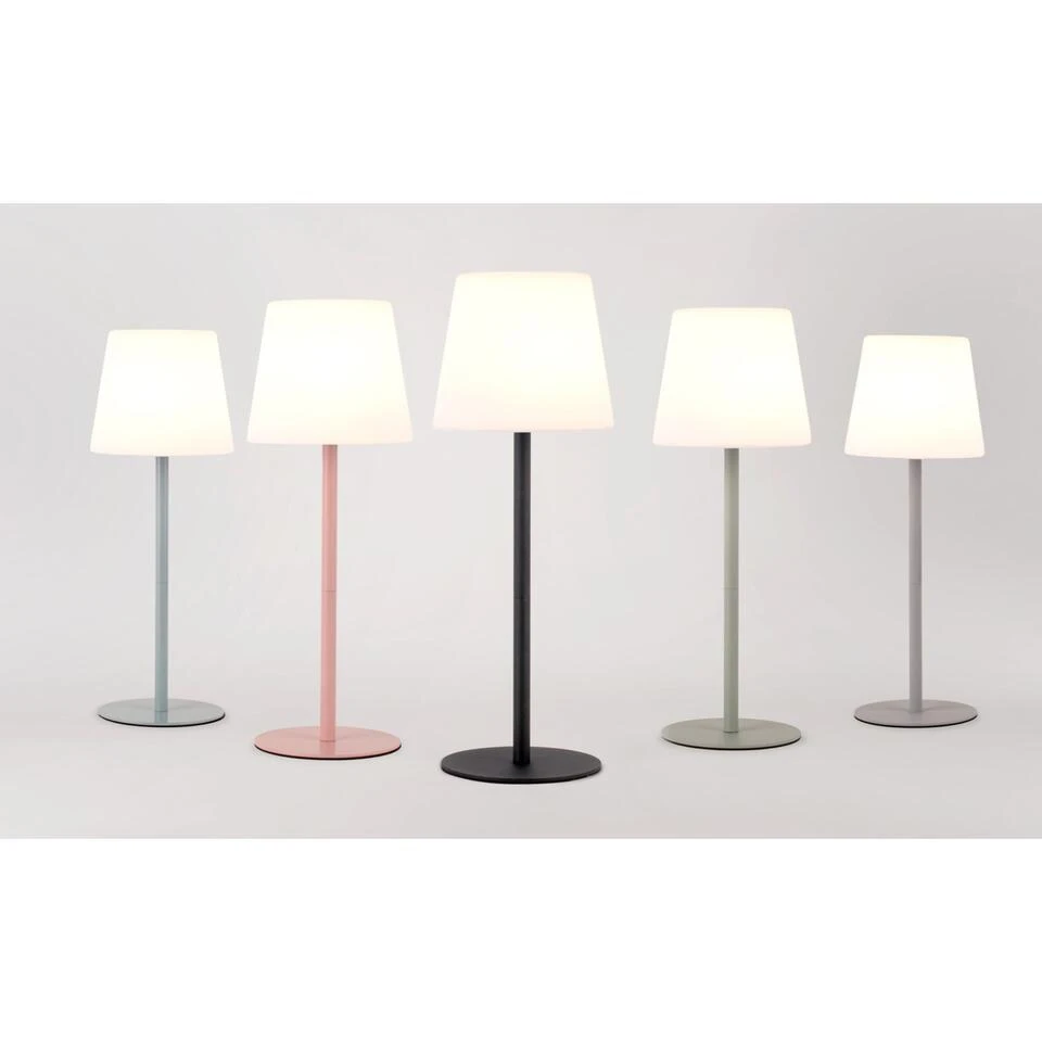 Leitmotiv Tafellamp Outdoors - Grijs - 15x15x40cm 4 Leitmotiv Tafellamp Outdoors - Grijs - 15x15x40cm - Afbeelding 2