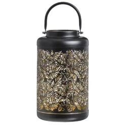 Lantaarn Eli - Zwart - 27xØ15,8 Cm