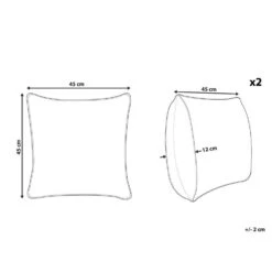 Beliani Sierkussen KOTURE - Zwart/Wit Katoen 8 Beliani Sierkussen KOTURE - Zwart/Wit Katoen -Merkloos Winkel 5629b9ad7b974500816f814ac10daf49