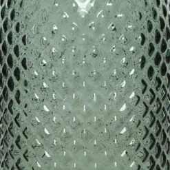 Decoris Vaas - Glas - Groen - Relief - D15 X H28 Cm -Merkloos Winkel 5e6bb834647d4af2ac2b7eef674b9534