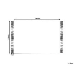 Beliani Plaid FIROZABAD - Geel Katoen -Merkloos Winkel 60e2e23e3eb340da950e97781b24101d 1