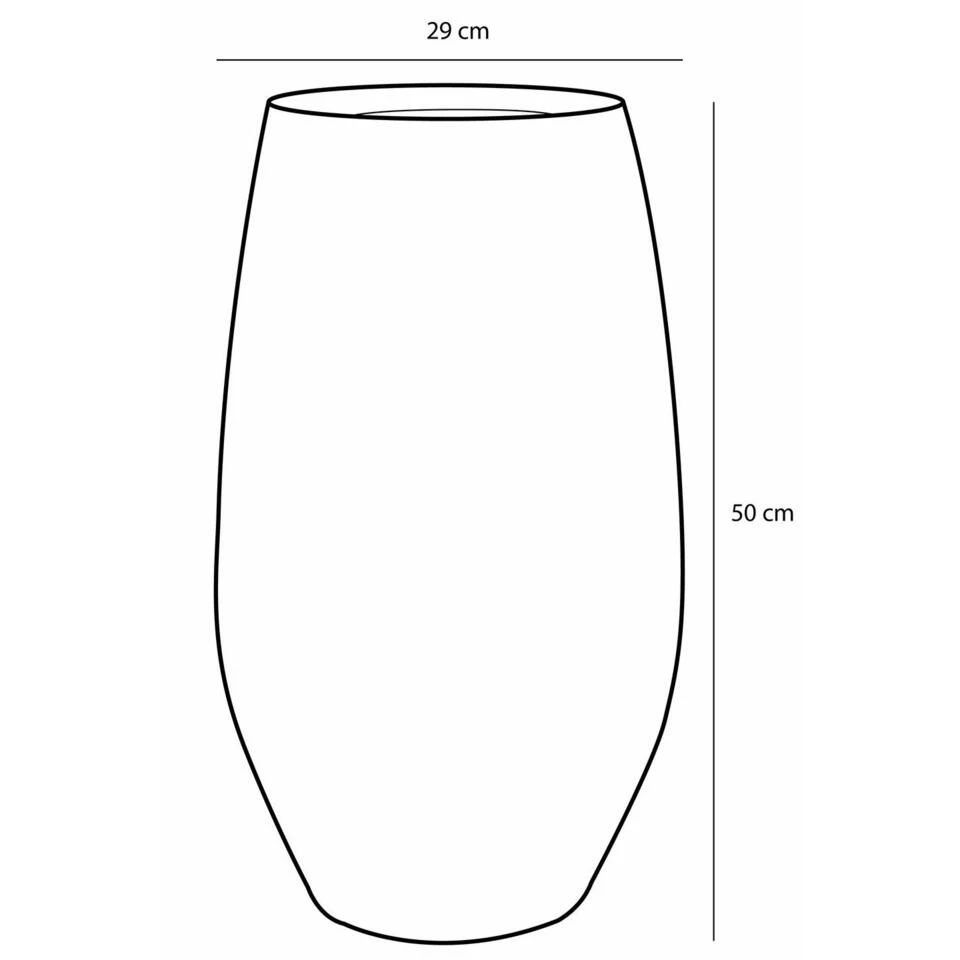 Mica Decorations Vaas - Keramiek - Donkergroen - 26 X 40 Cm 5 Mica Decorations Vaas - Keramiek - Donkergroen - 26 X 40 Cm - Afbeelding 3