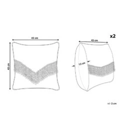 Beliani Sierkussen SOFCA - Beige Katoen 8 Beliani Sierkussen SOFCA - Beige Katoen -Merkloos Winkel 70eb980a28ef4afe9bf668ef18929b98