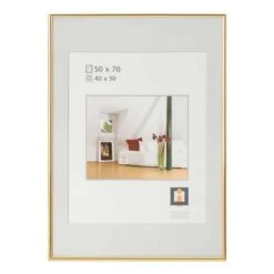 Fotolijst Easy Frame - Goudkleur - 50x70 Cm 6 Fotolijst Easy Frame - Goudkleur - 50x70 Cm -Merkloos Winkel 71201130 0100
