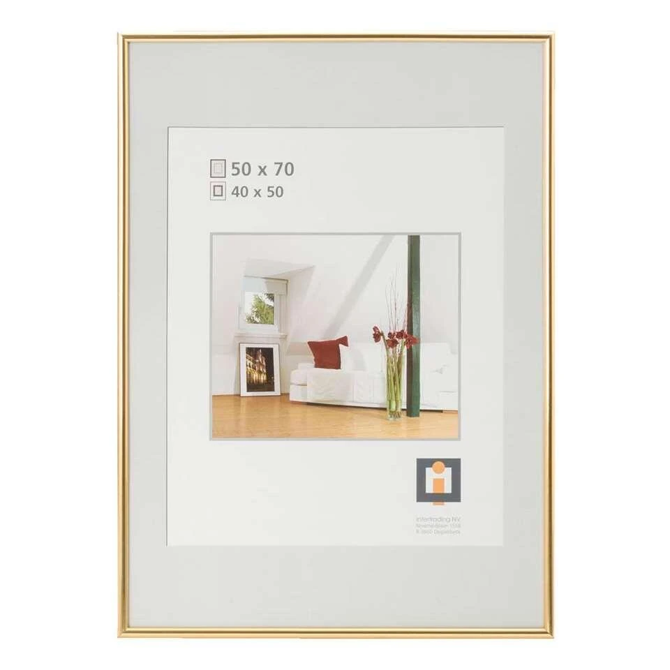 Fotolijst Easy Frame - Goudkleur - 50x70 Cm 4 Fotolijst Easy Frame - Goudkleur - 50x70 Cm - Afbeelding 2