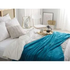 Beliani Plaid SAITLER - Blauw Polyester 7 Beliani Plaid SAITLER - Blauw Polyester -Merkloos Winkel 72d0d5feae2045ba846884bd65fff5e7