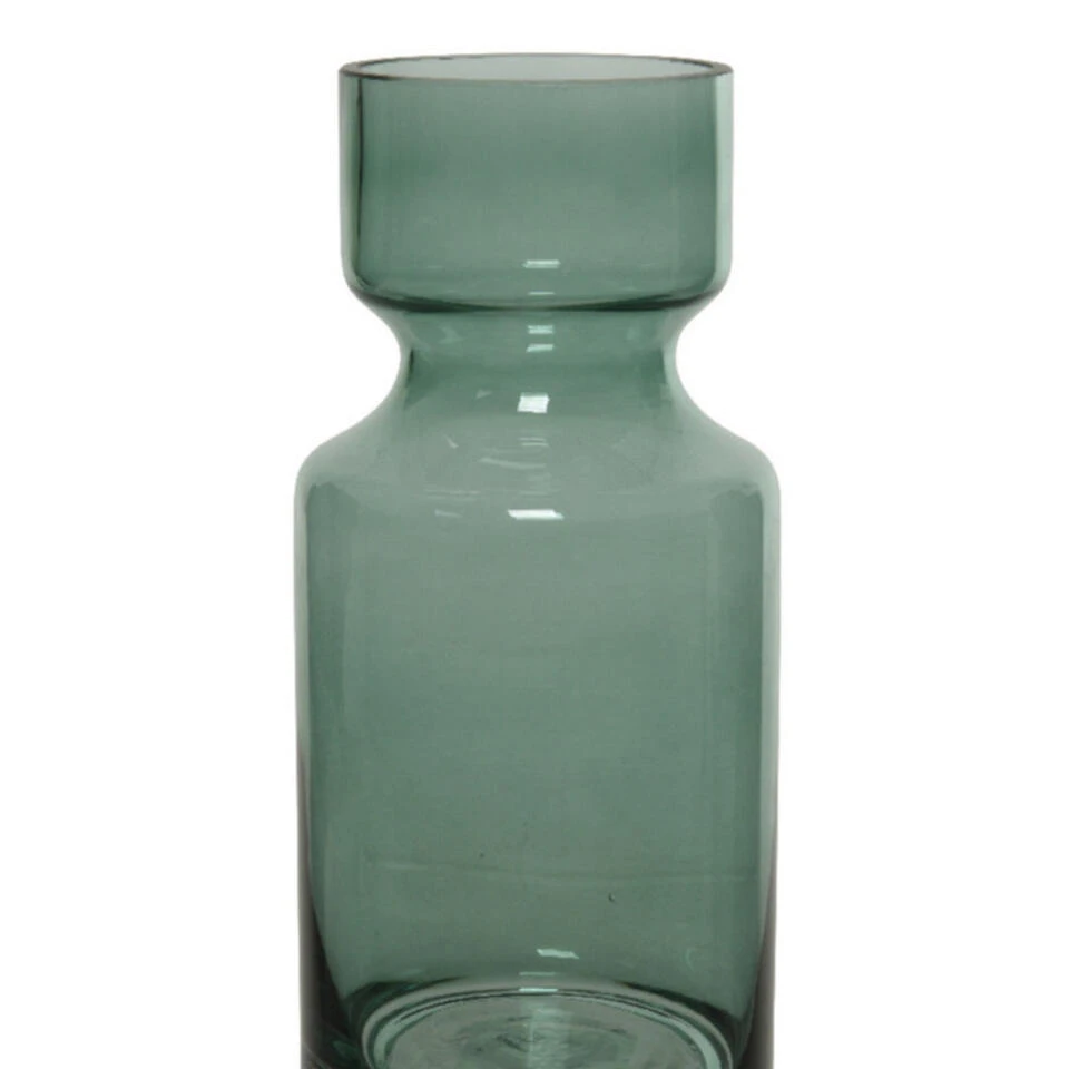 Decoris Groene Vazen/bloemenvaas 6 Liter Van Glas 15 X 30 Cm 4 Decoris Groene Vazen/bloemenvaas 6 Liter Van Glas 15 X 30 Cm - Afbeelding 2