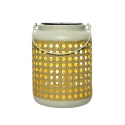 Lumineo Lantaarn - Solar - Metaal - Wit - Met Hengsel - 17 Cm -Merkloos Winkel 7bc9a83d1043416bb034aea007fad50d