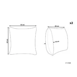 Beliani Sierkussen PUMILA - Roze Polyester -Merkloos Winkel 7d6551968eeb40b7a67718d4fe92e95a