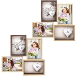 Zep Fotolijst - Houten Frame - Naturel En Wit - 31 X 32 X 3 Cm -Merkloos Winkel 7e44aa001f46415890556a308dc53ec2