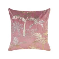 Beliani Sierkussen CARANDAY - Roze Fluweel -Merkloos Winkel 80dc7b2204d547928704717658da5d4c