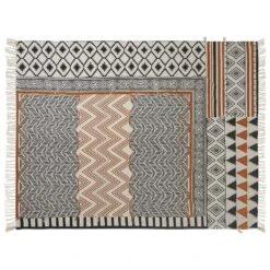 Beliani Plaid PRODATUR - Multicolor Katoen -Merkloos Winkel 844a54a1bcf141f59b0f031845a40081