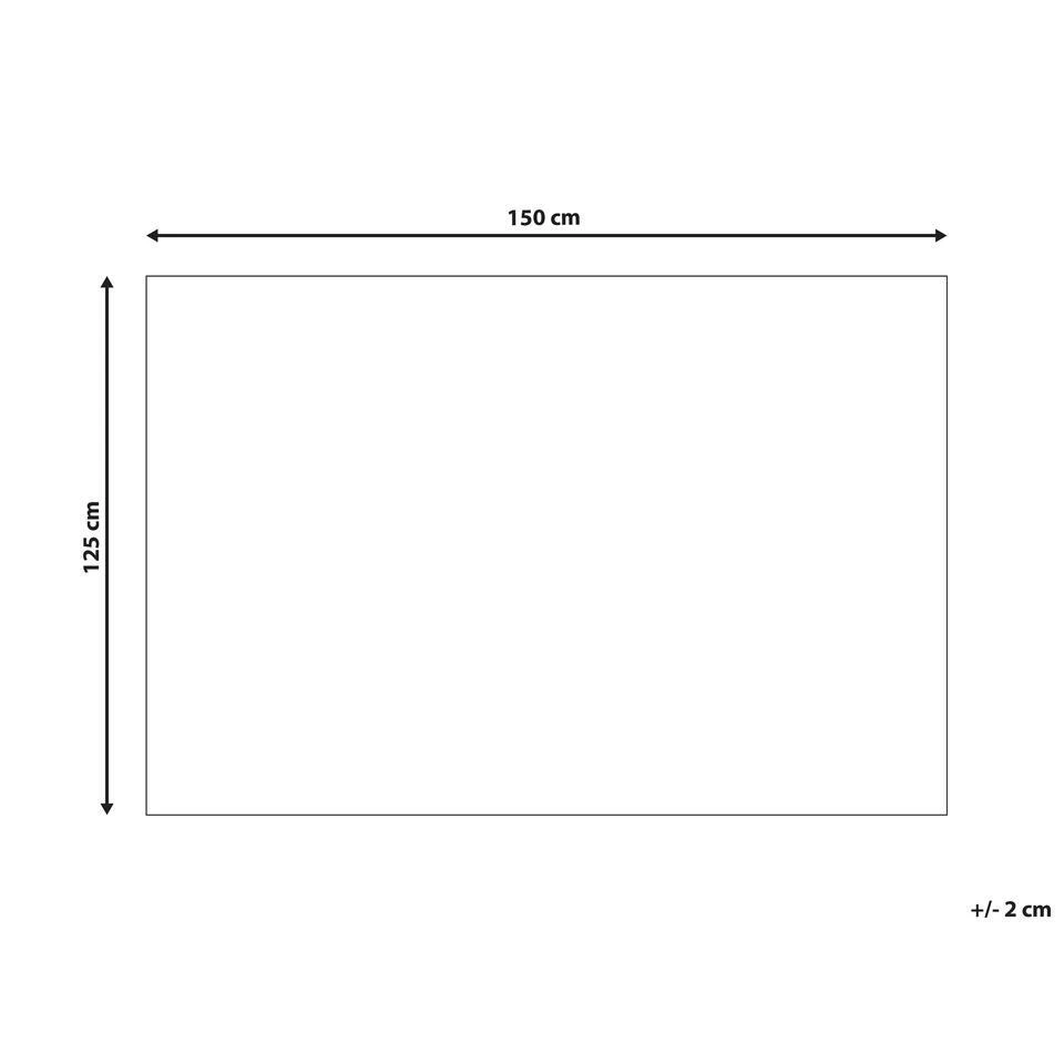 Beliani Plaid NAMDU - Beige Polyester 5 Beliani Plaid NAMDU - Beige Polyester - Afbeelding 3