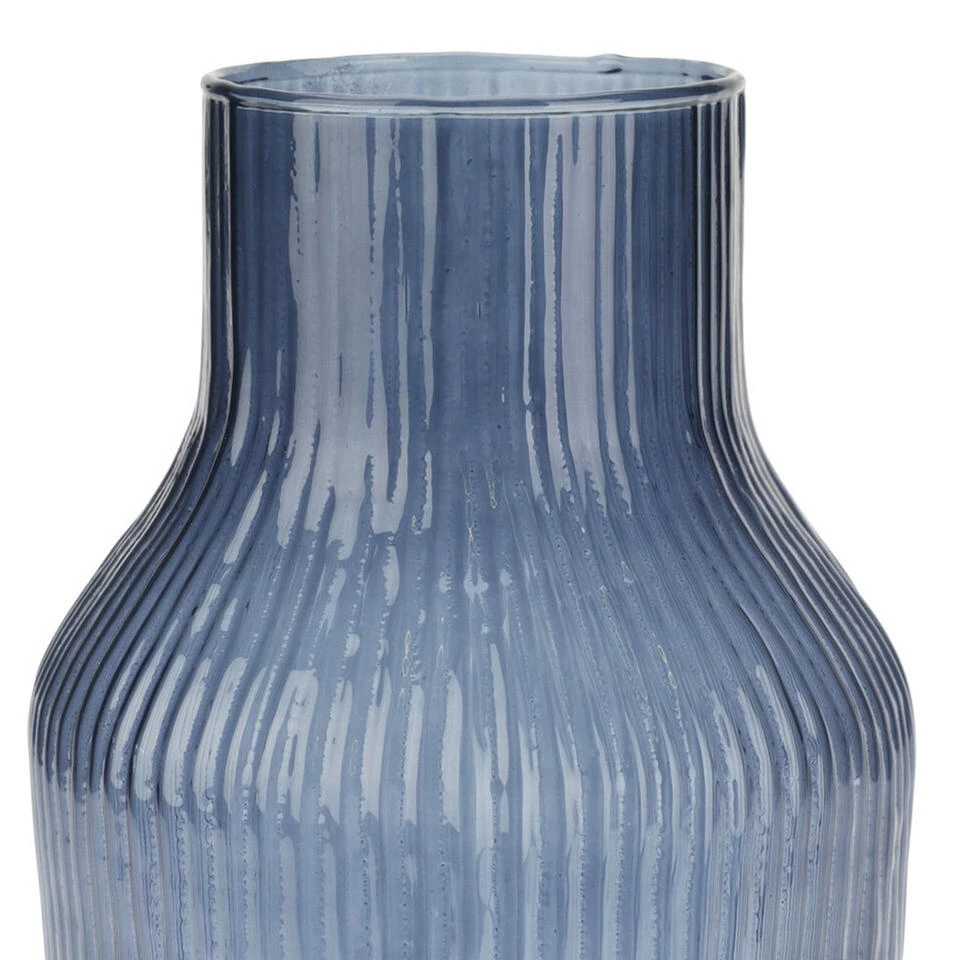 Excellent Houseware Glazen Vaas / Bloemen Vazen - Blauw - 12 X 23 Cm 4 Excellent Houseware Glazen Vaas / Bloemen Vazen - Blauw - 12 X 23 Cm - Afbeelding 2