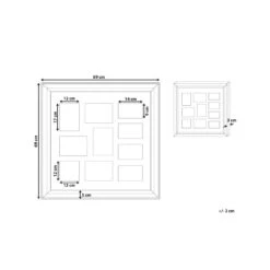 Beliani Fotolijst DALABA - Zilver Glas -Merkloos Winkel 950e67e24a7a435cbd9c85ea6c6c7c01