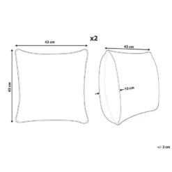 Beliani Sierkussen ZINNIA - Oranje Corduroy -Merkloos Winkel 9528762a3e8143b884c7a49b30a70df9