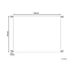 Beliani Plaid NAMTAR - Wit Katoen -Merkloos Winkel 96c3caaacc01459da815de35a738fb52