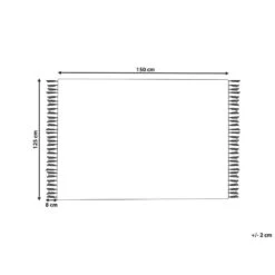 Beliani Plaid DAMEK - Zwart Katoen -Merkloos Winkel 9919fb1a0a284614820c7ec7f5f106ca
