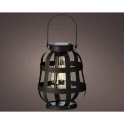 Lumineo Lantaarn - Solar - Metaal - Zwart - Met Hengsel - 18 Cm -Merkloos Winkel 9d7a135d675e4c62a5c86ba483e04676
