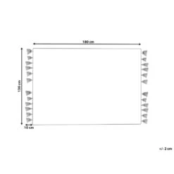 Beliani Plaid MATHURA - Beige Katoen -Merkloos Winkel caf9de5e2bb44d7899b19dfafebd06d6