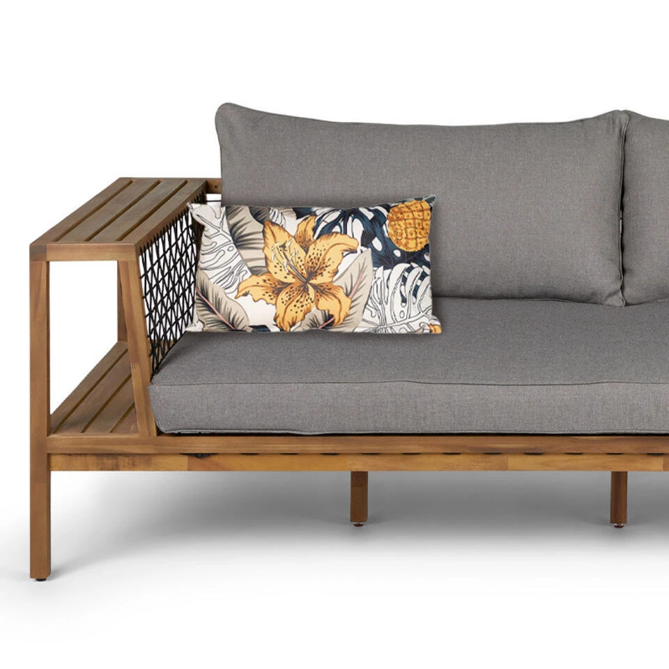 Anna's Collection Buitenkussen Bloem - Geel - 30 X 50 X 10 Cm 4 Anna's Collection Buitenkussen Bloem - Geel - 30 X 50 X 10 Cm - Afbeelding 2