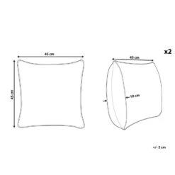 Beliani Sierkussen MARADY - Bruin Leer, Katoen -Merkloos Winkel ddaedbff6c5f41e184e16546cee41e35