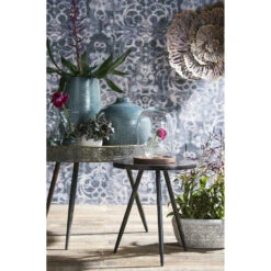 Mica Decorations Vaas - Keramiek - Blauw - Ribbels - 35 X 21 Cm -Merkloos Winkel de72896e51c54987a7a2698a0e15bdf4