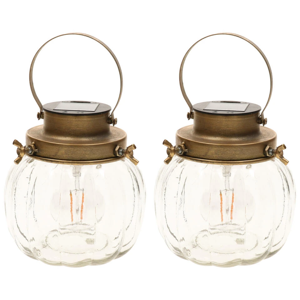 Anna's Collection Lantaarn - Solar - Glas - Met Hengsel - 15 Cm 5 Anna's Collection Lantaarn - Solar - Glas - Met Hengsel - 15 Cm - Afbeelding 3