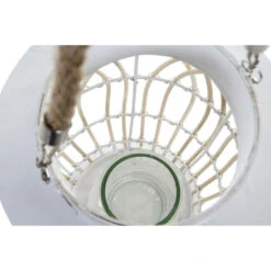 Items Lantaarn - Kaarshouder - Rotan Met Glas - Wit - 29 Cm -Merkloos Winkel e2d95dd1ced34861aa8517b6ed788d9f