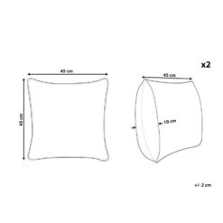 Beliani Sierkussen FOTHERGILLA - Multicolor Polyester, Katoen -Merkloos Winkel ebc996c6af5a40cc8033f7cb2bc07e13