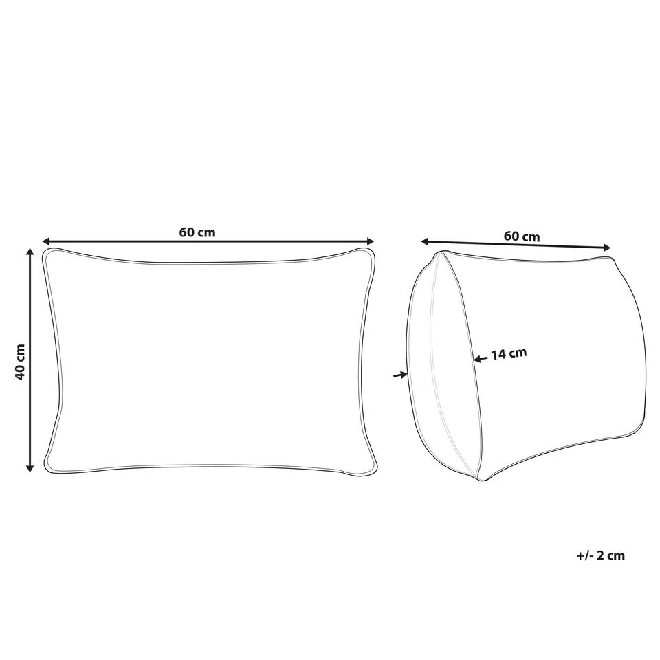 Beliani Sierkussen AGAVE - Multicolor Katoen 5 Beliani Sierkussen AGAVE - Multicolor Katoen - Afbeelding 3