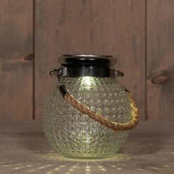 Anna's Collection Solar Lantaarn Glas - Transparant - Bubbel - 10 X 12 Cm -Merkloos Winkel fe38459cf49d4d1ca6d04a1aa999e7ae