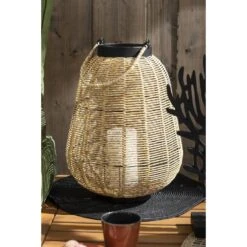 Lantaarn Finn - Naturel - Kunststof - 35xø27 Cm -Merkloos Winkel sf 54131005 1010