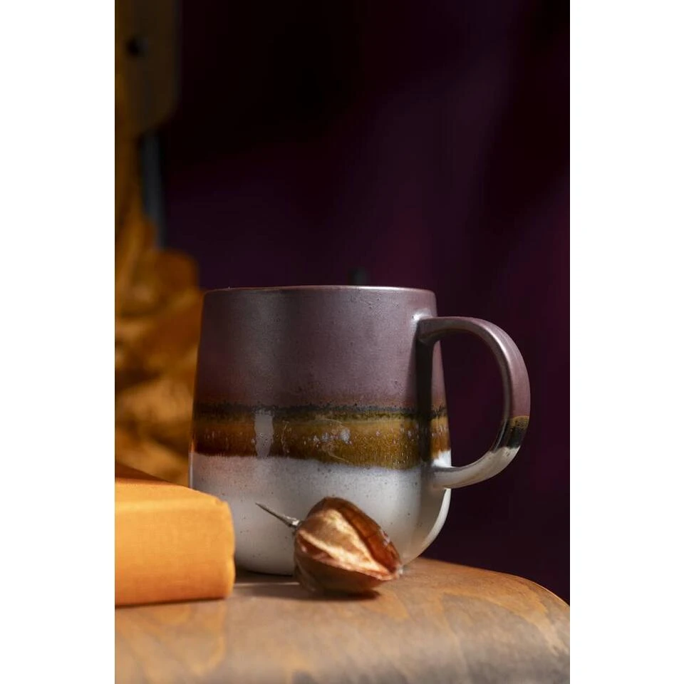 Vaas Fruit - Lila - Keramiek - 18xø18 Cm 5 Vaas Fruit - Lila - Keramiek - 18xø18 Cm - Afbeelding 3